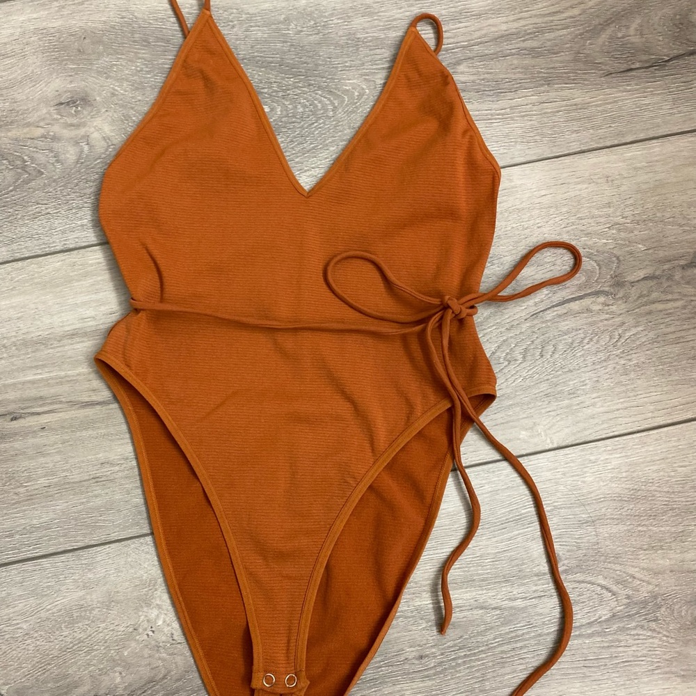 Strappy open back bodysuit